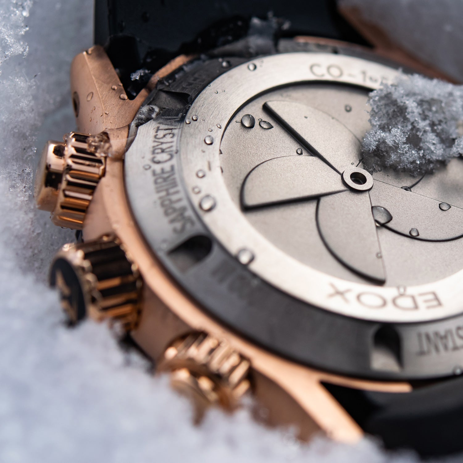 クロノオフショア1 クロノグラフ 10242-TINR-NIR｜エドックス