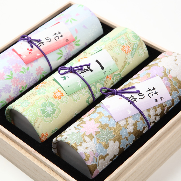 線香 贈答 進物 ギフト 桐箱入り 奥野晴明堂 花くらべ 3種セット