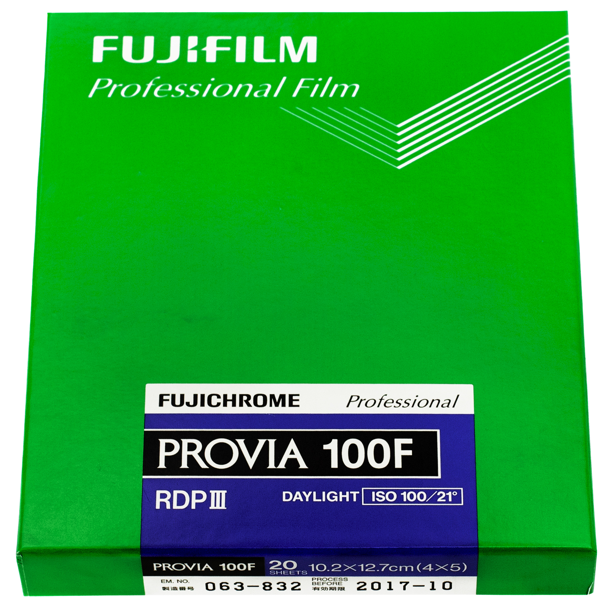 FUJI Provia 100F 10,2x12,7 CM (4x5 INCH) / 20 Sheets - fotoimpex