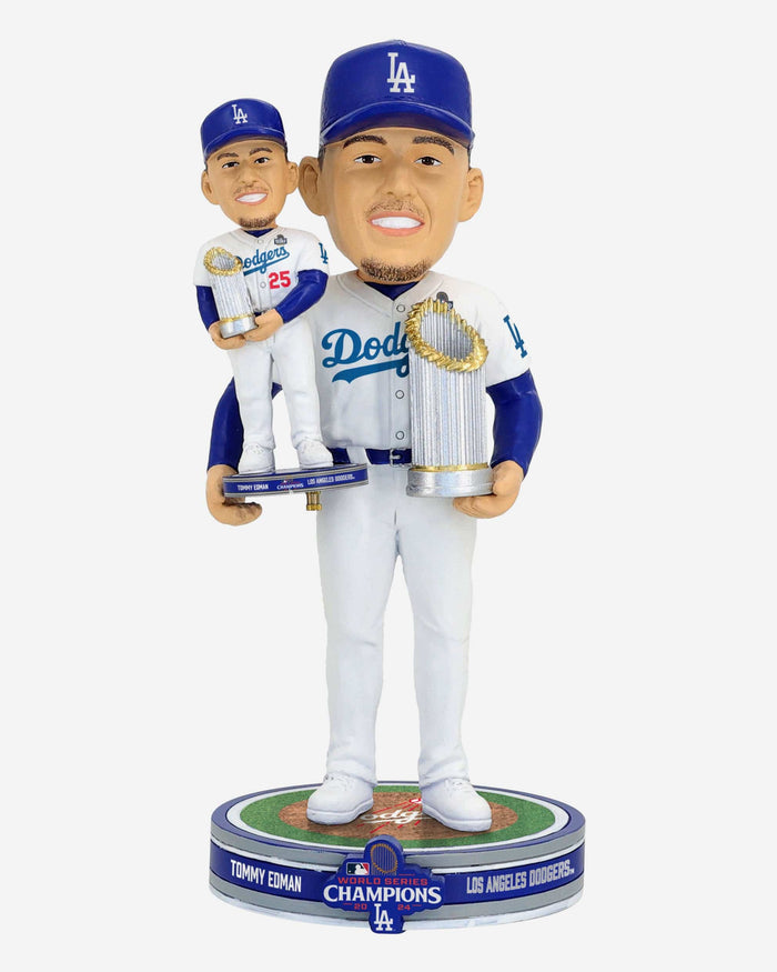 Tommy Edman Los Angeles Dodgers 2024 World Series Champions Bobble