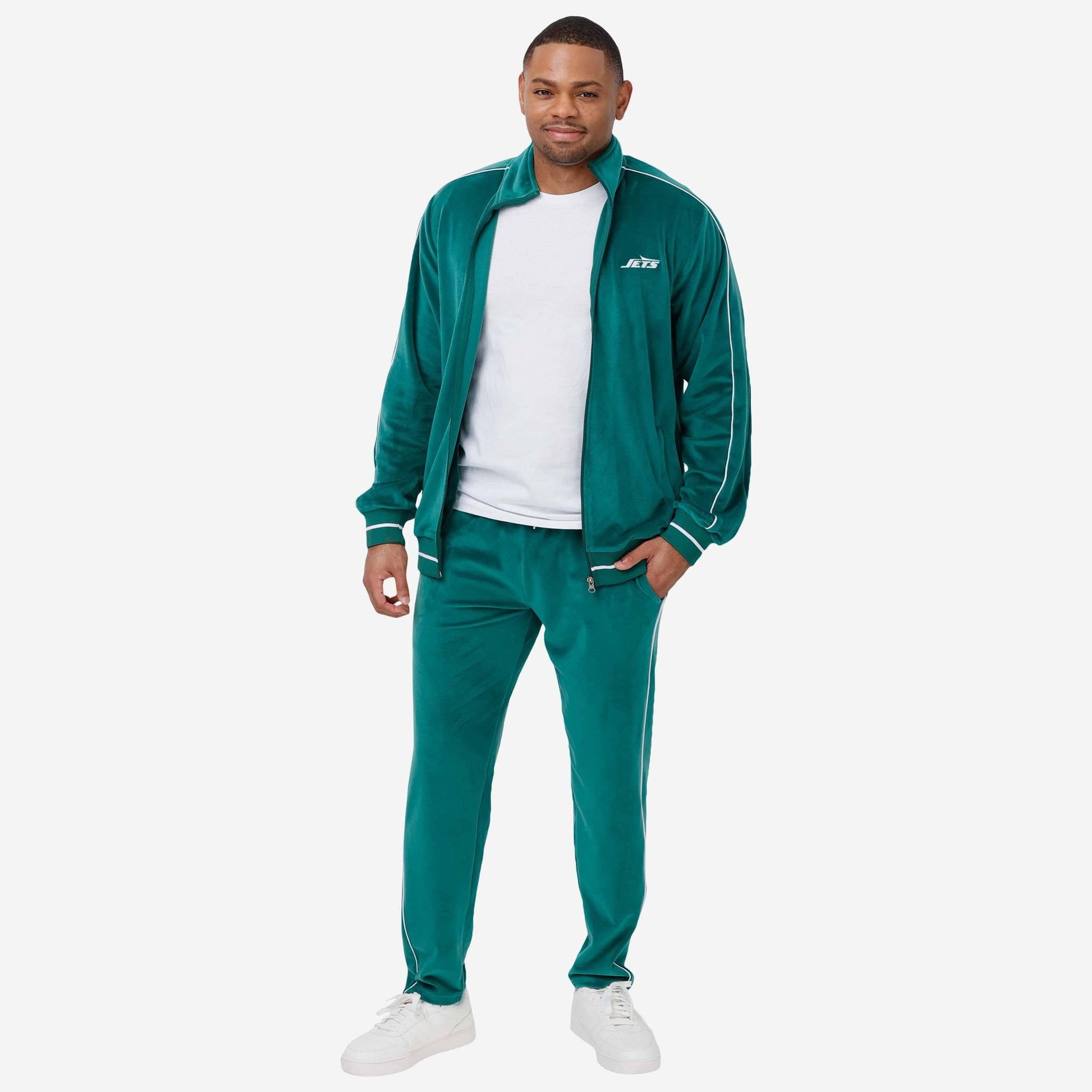 New York Jets Velour Zip Up Top FOCO