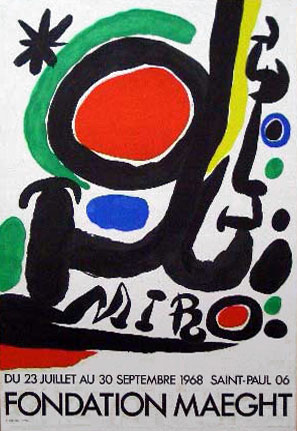 Fondation Maeght 1968/ジョアン・ミロ【Joan Miro】ポスター