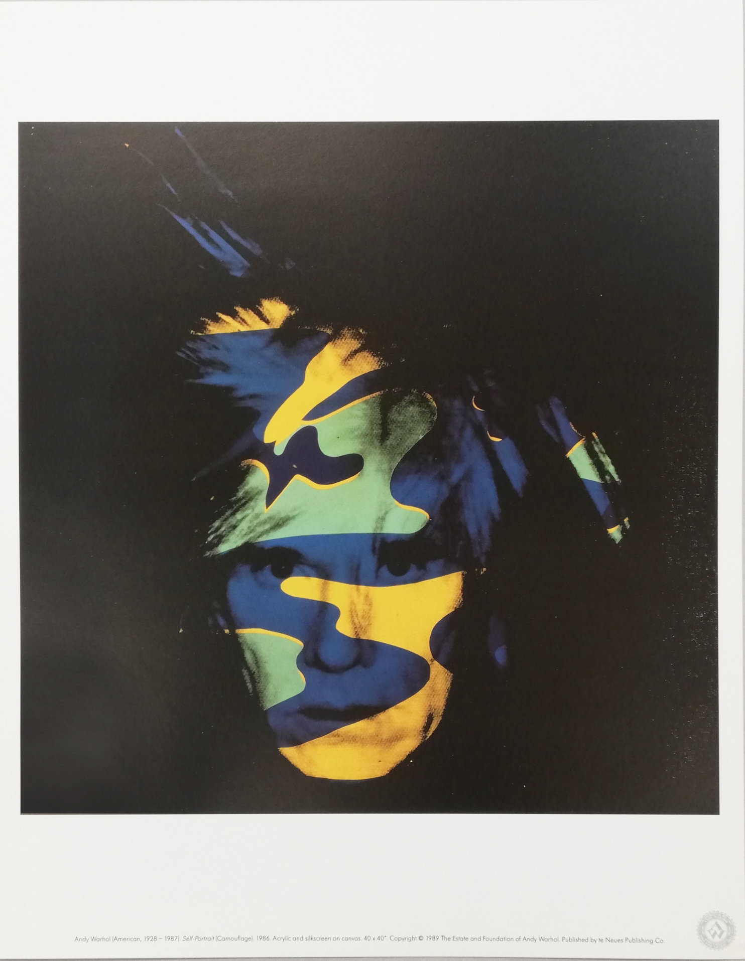 Self-Portrait:Camouflage 1986/アンディ・ウォーホル【Andy Warhol