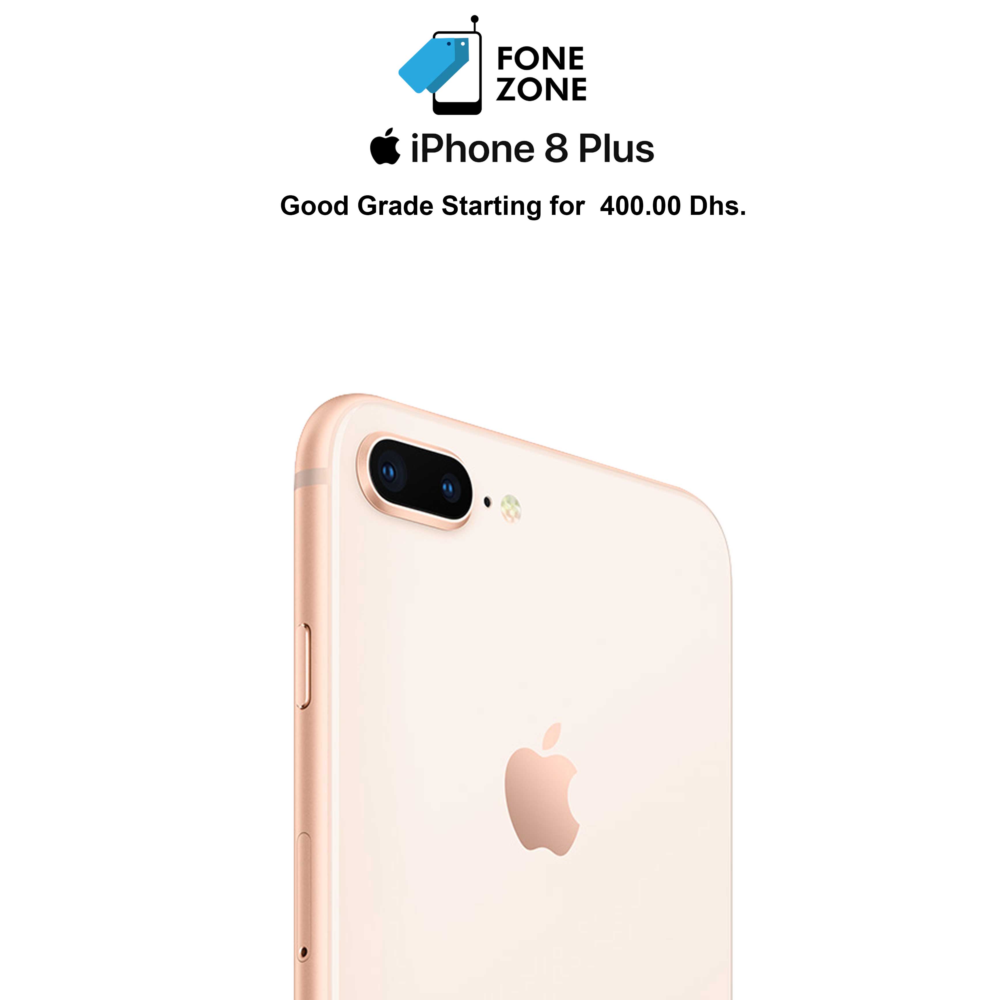 Apple IPhone 8 Plus, 256GB, Gold – Fonezone.ae