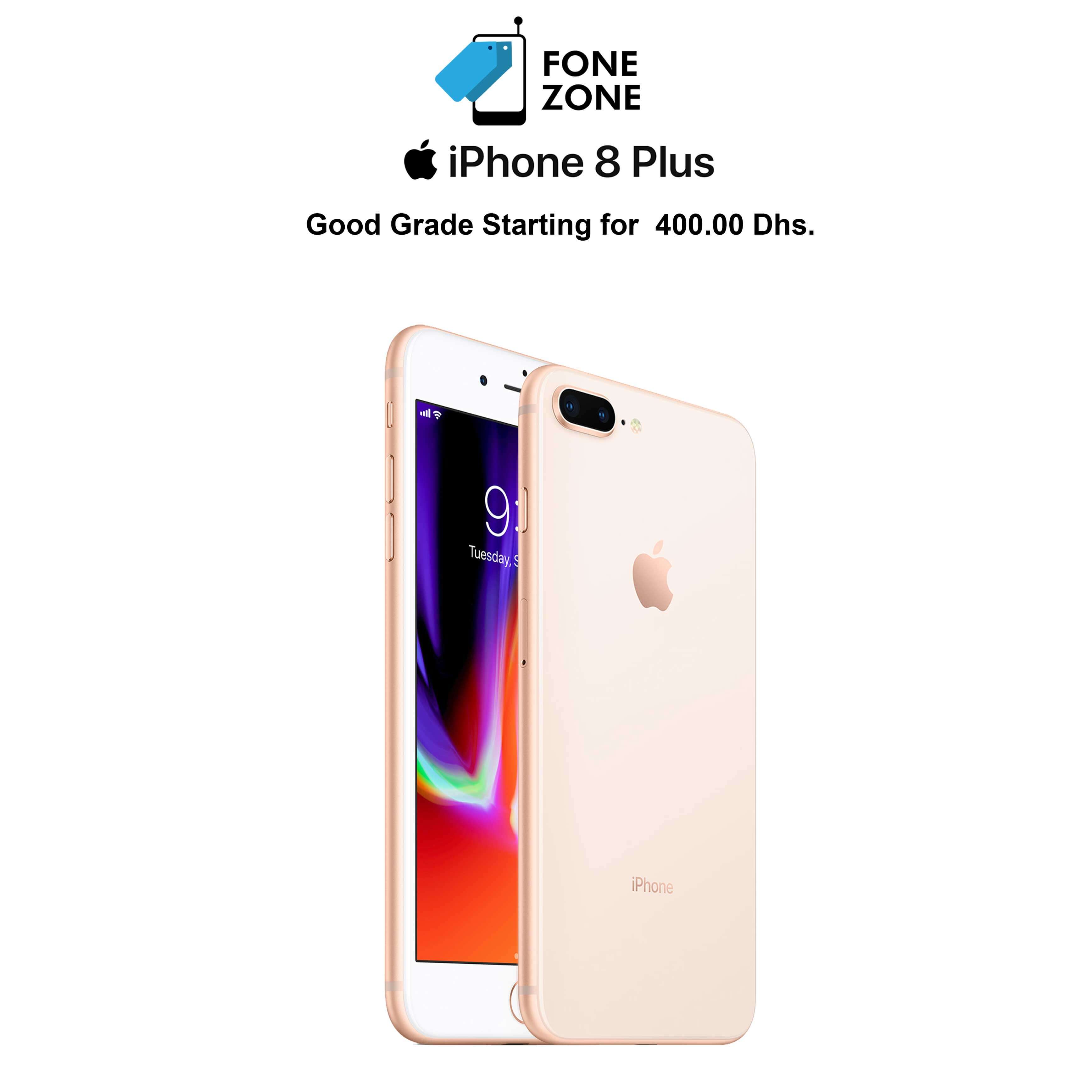 Apple IPhone 8 Plus, 256GB, Gold – Fonezone.ae