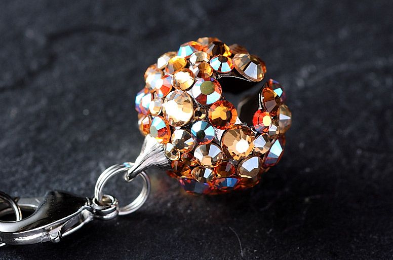 スワロフスキー クリスタルストラップ Bell-G｜縁起の良い鈴付き祝電