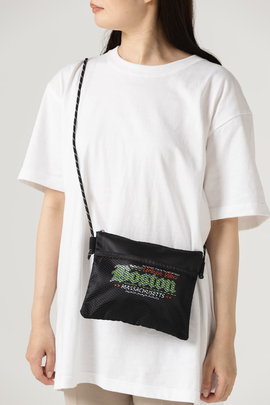 メッシュポケットサコッシュ[MARKLESS STYLE TR-1397]｜オリジナル