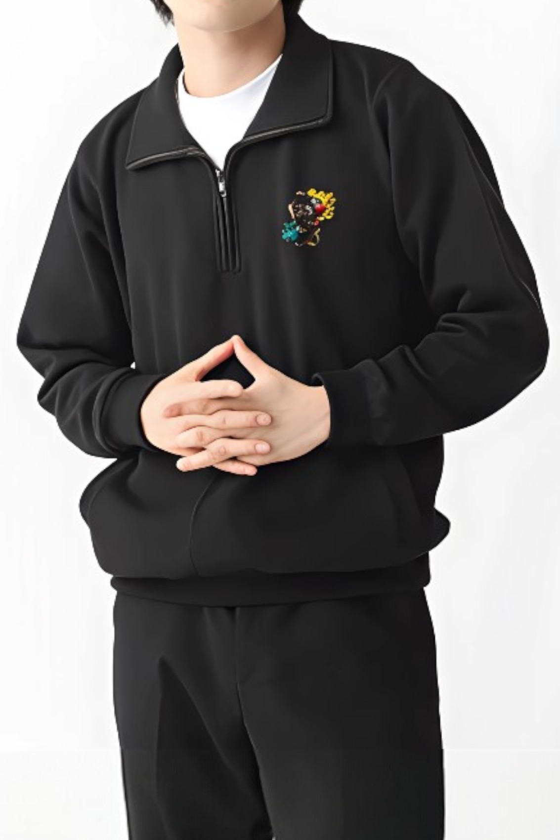 レギュラーハーフジップトラックトップ[CROSS STITCH CS2260