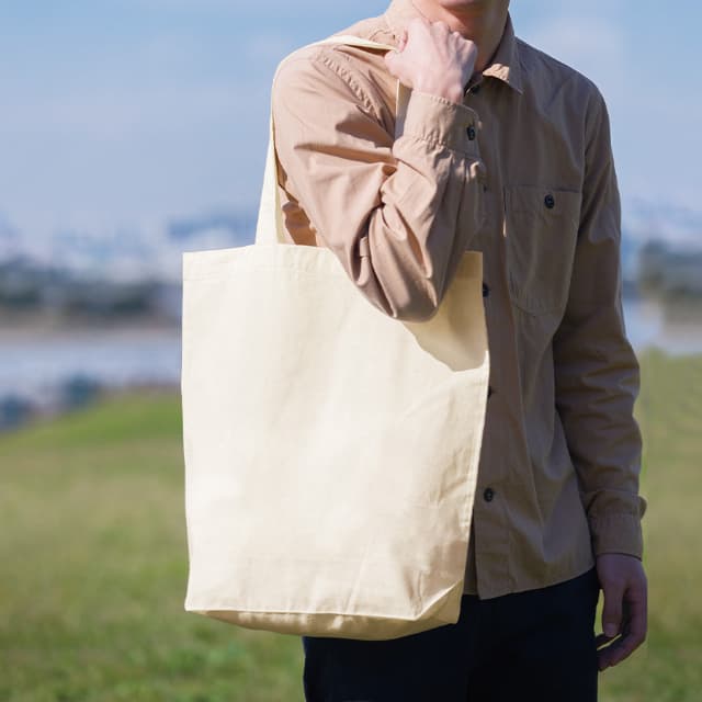 オーガニックデイリーマチ付きトート（L）[MARKLESS STYLE TR-1297