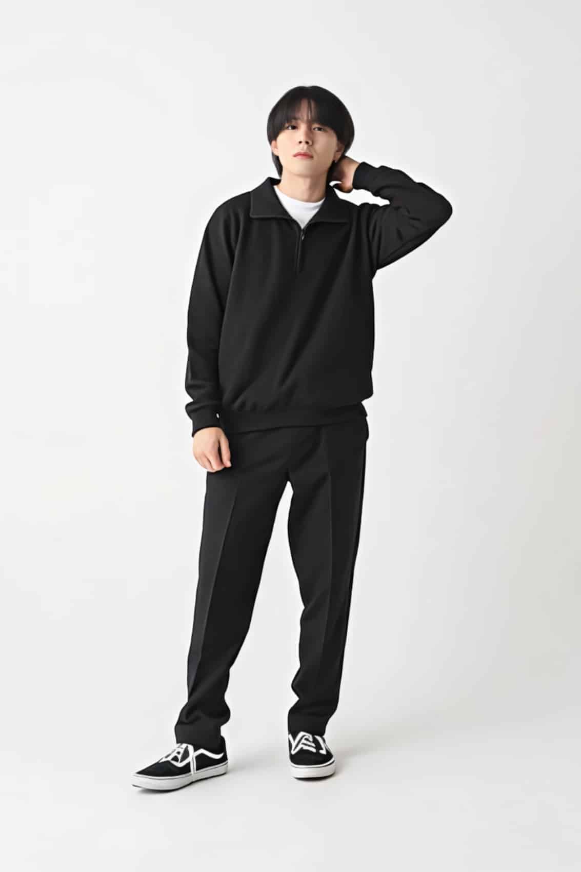 レギュラーハーフジップトラックトップ[CROSS STITCH CS2260