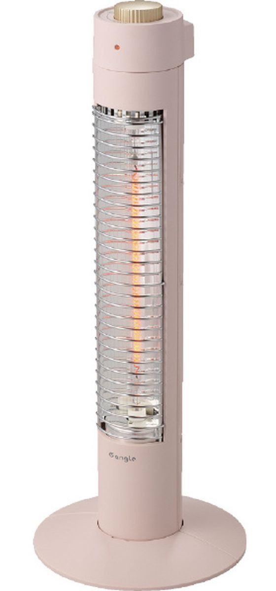 電気ストーブ カーボンヒーター 300W ピンクベージュ ANGCVSC03APB