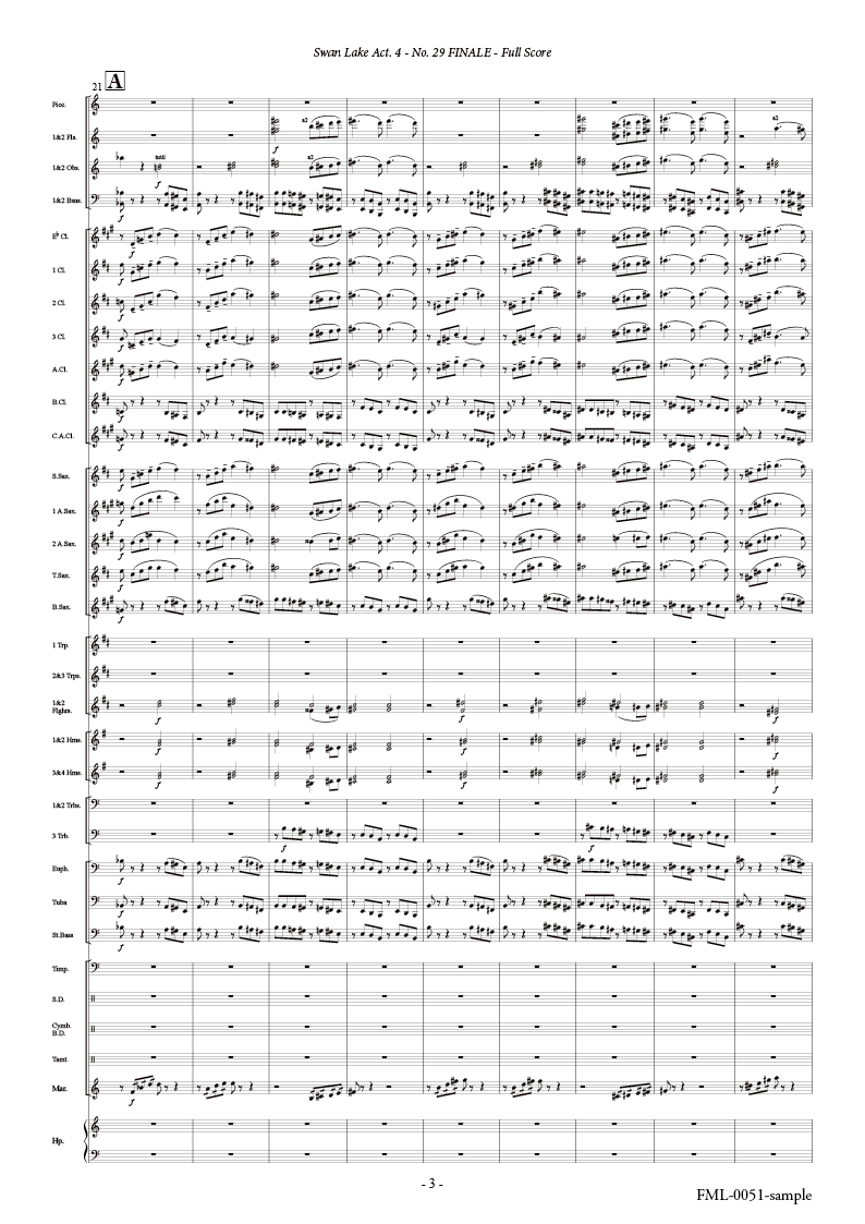 バレエ音楽「白鳥の湖」より第四幕第29場「終曲」：ピョートル