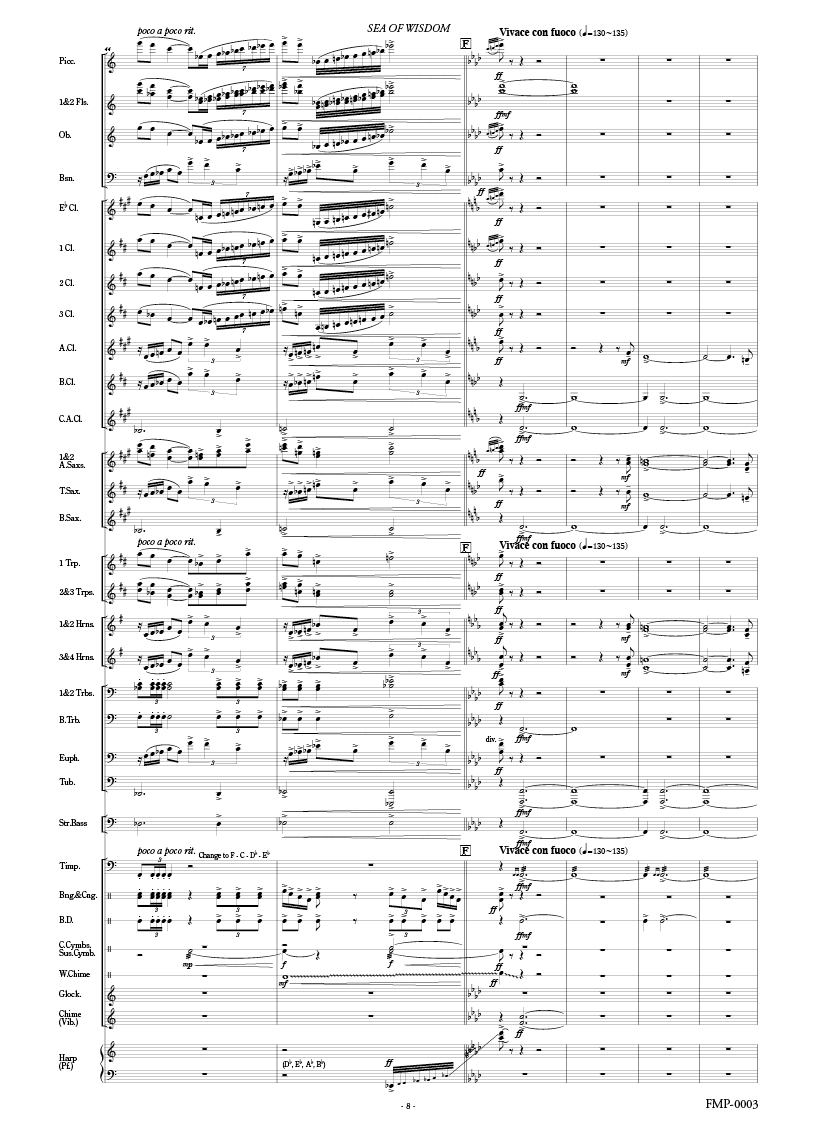 シー・オブ・ウィズダム 知恵を持つ海：清水大輔 [吹奏楽大編成