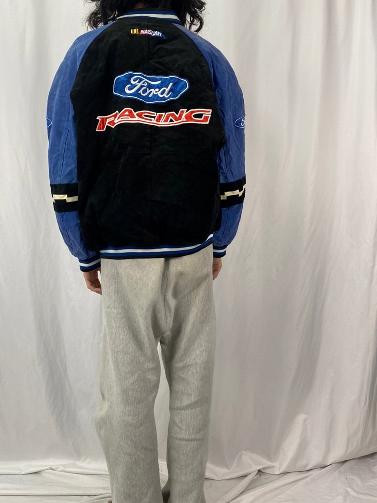 スタジャン 革 スエード フォード 車 レーシング | ビンテージ古着屋