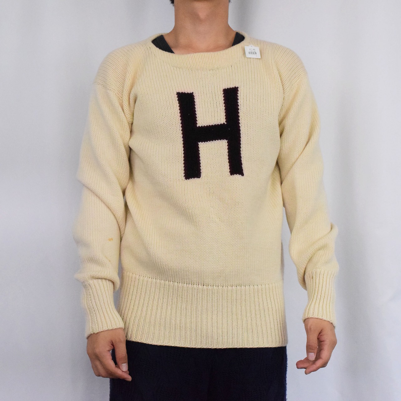 50s 50年代 60s 60年代 アルファベット セーター ニット H
