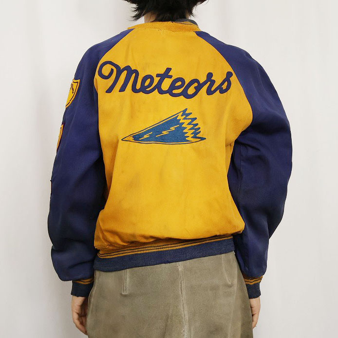 50s 50年代 60s 60年代 ボタスタ スタジャン コットン サテン