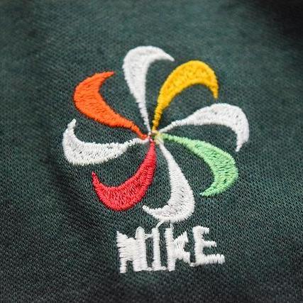 70's NIKE 風車刺繍ポロシャツ Champion バータグボディ 70年代 ナイキ