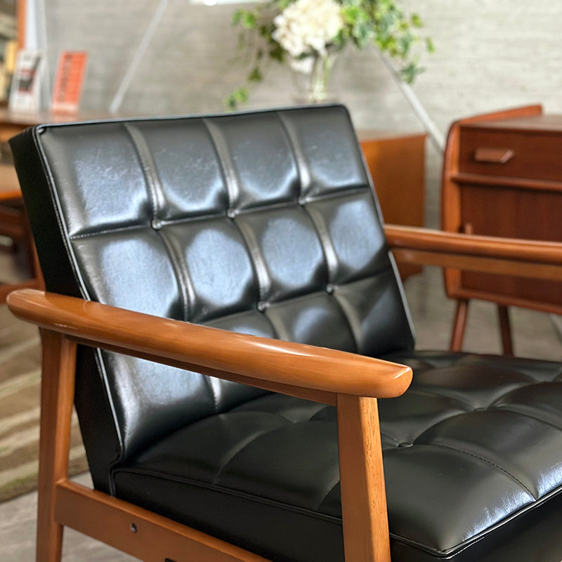 カリモク60 Kチェア1シーター ≪ワイド≫ スタンダードブラック