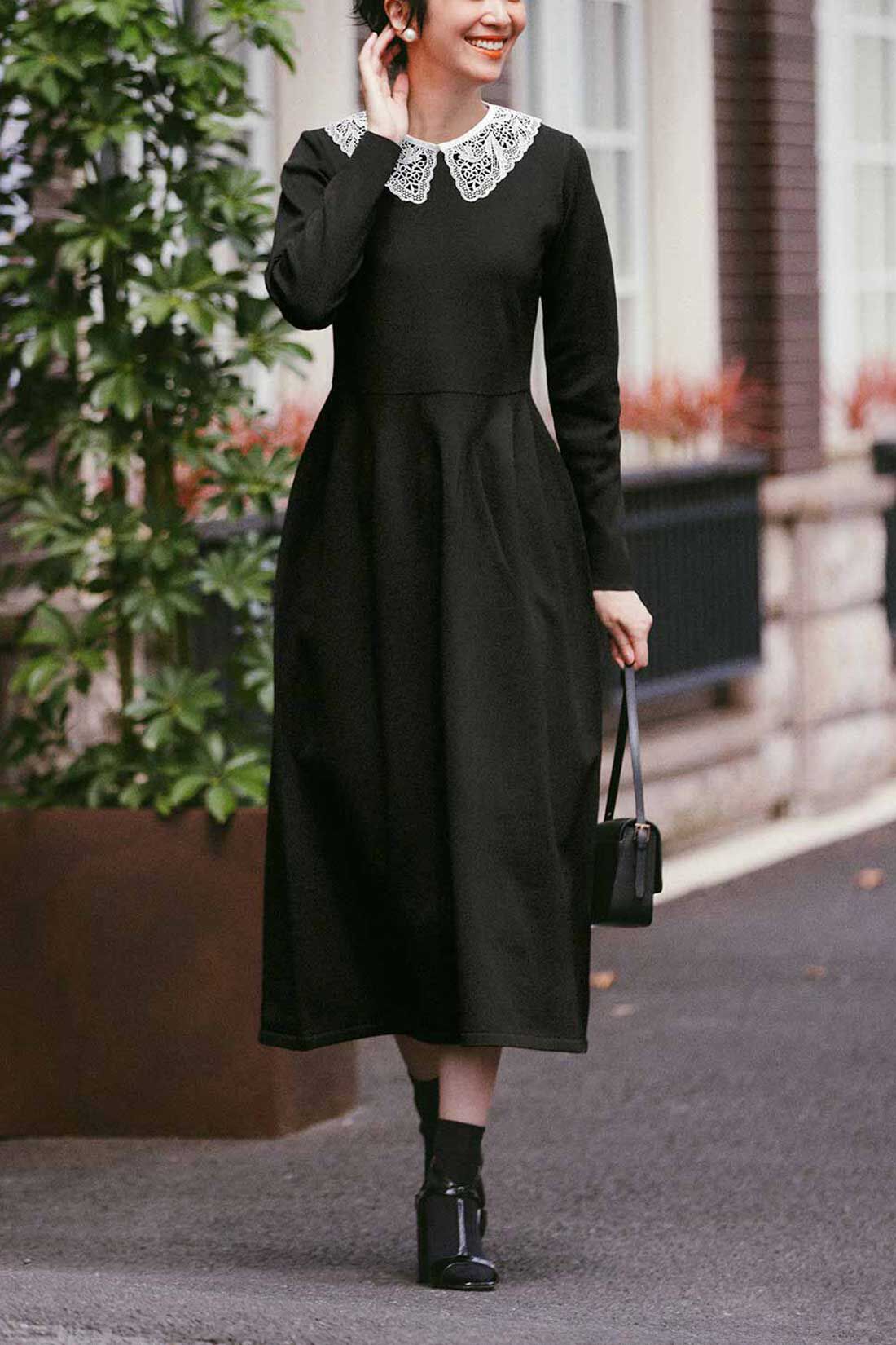 IEDIT[イディット] 福田麻琴さんコラボ 繊細レースのつけ衿〈ホワイト