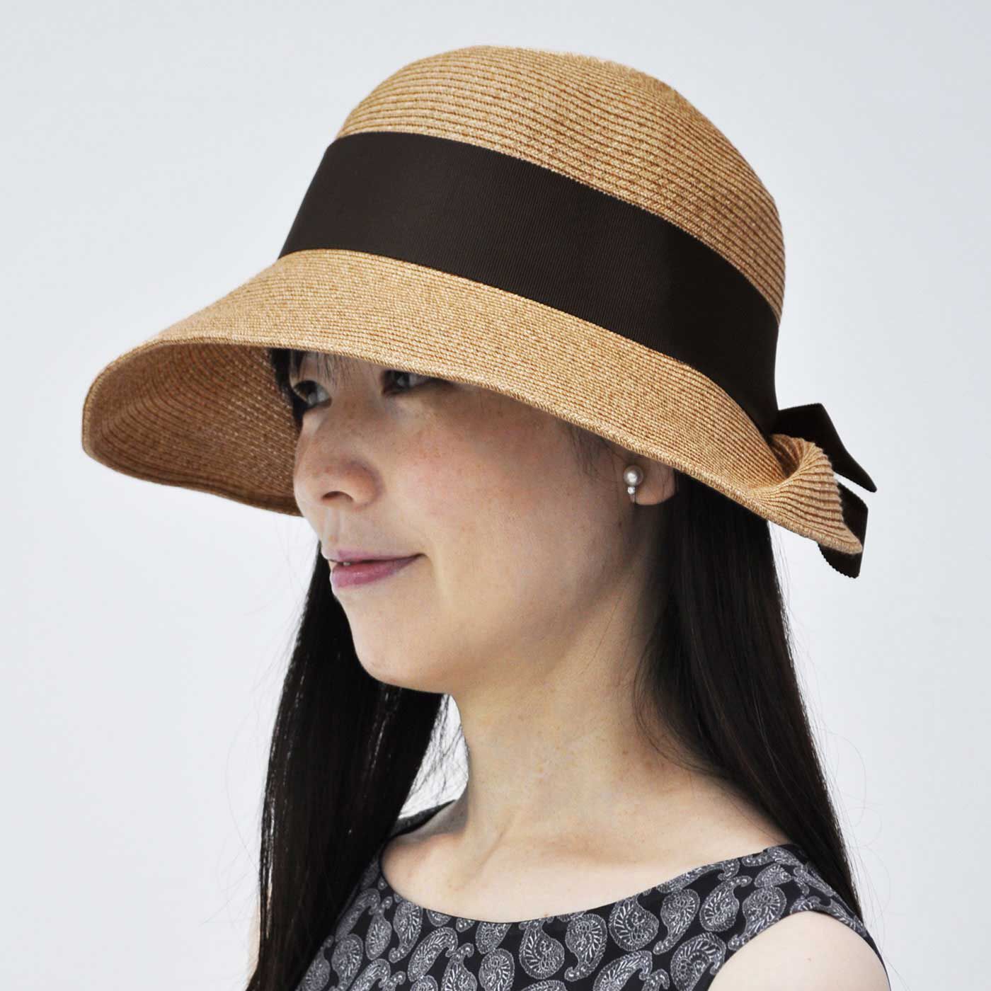 LX since1940老舗マキシン キャペリンハット〈ベージュ〉（キャリング