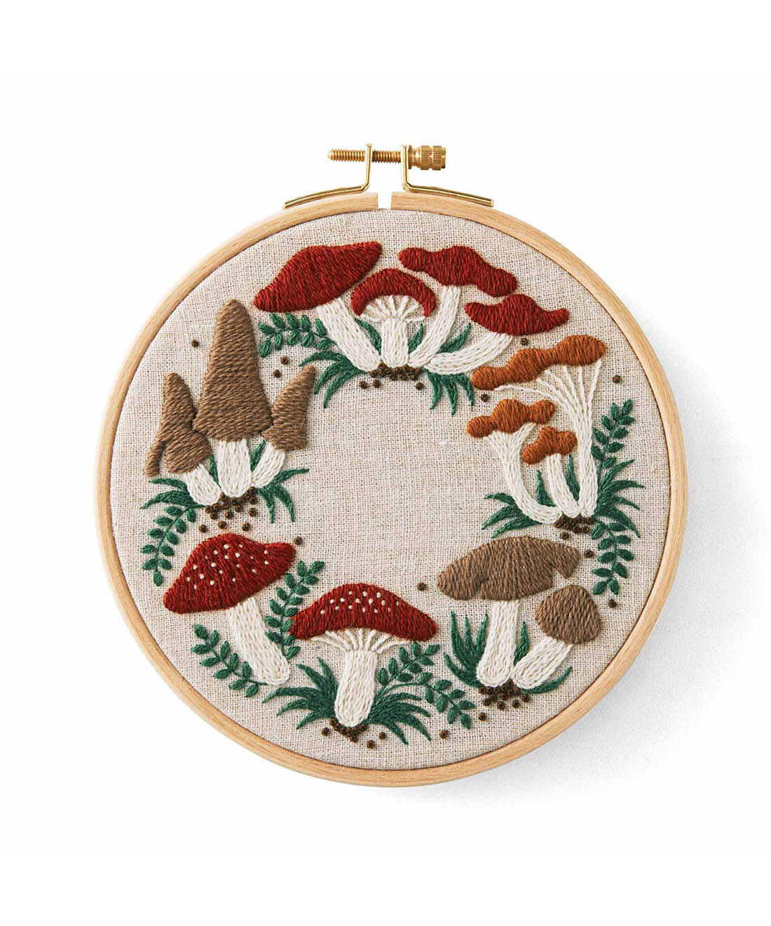 クチュリエ限定】樋口愉美子さんが描く 12ヵ月のボタニカルリース刺繍