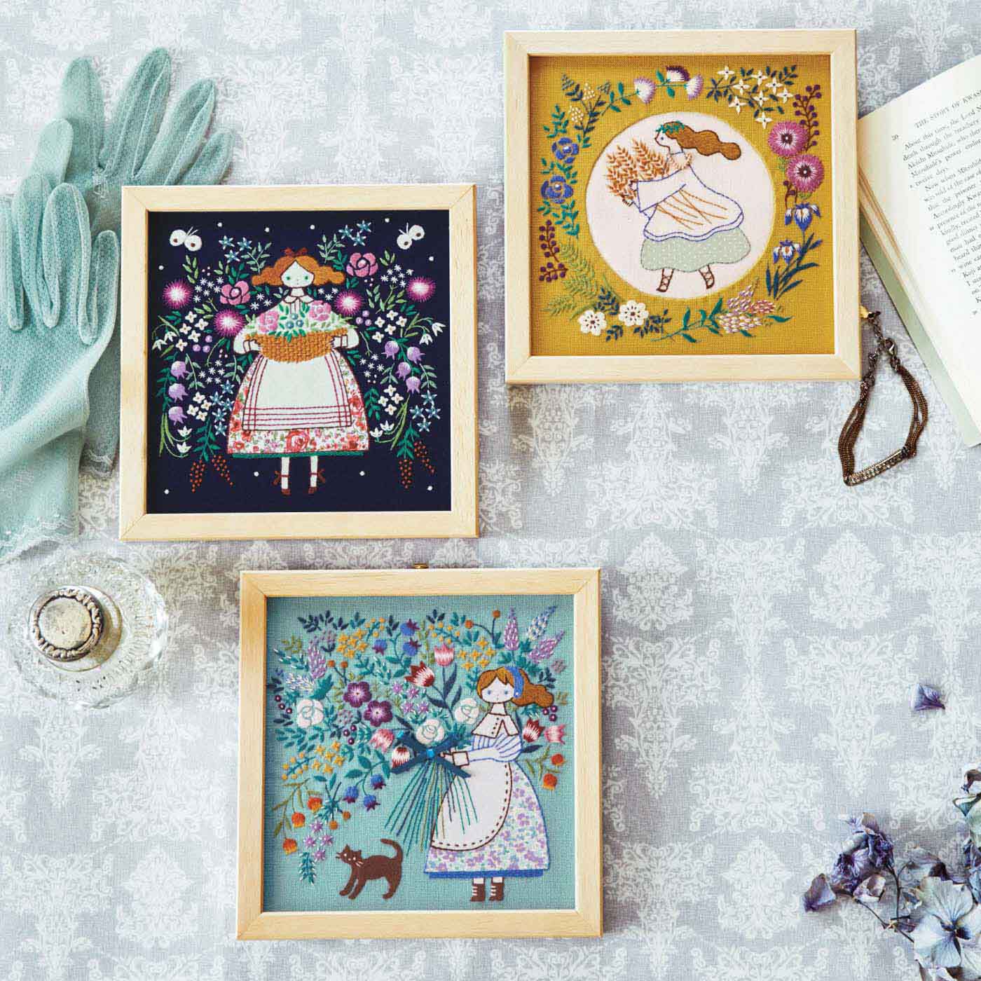 タイプが選べる】花束を贈るように気持ちを伝える 刺しゅうクロス