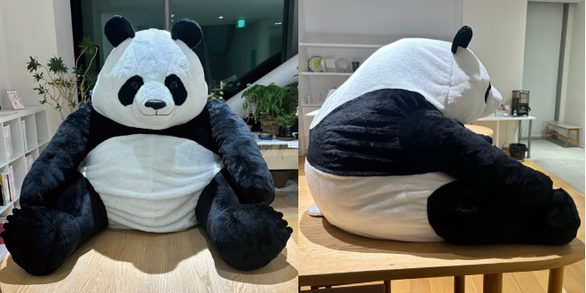 パンダと暮らす夢がかなう リアルサイズのパンダ布団収納│YOU+MORE