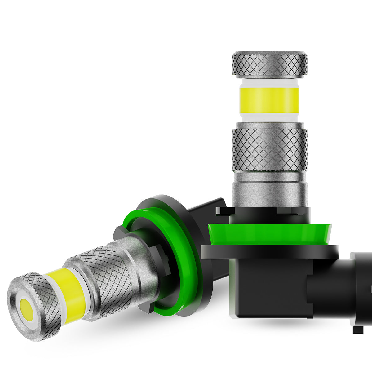 FATEEYE H11/H8/H16 Led Fog Light Bulbs or DRL, 6000K Xenon White 360 D