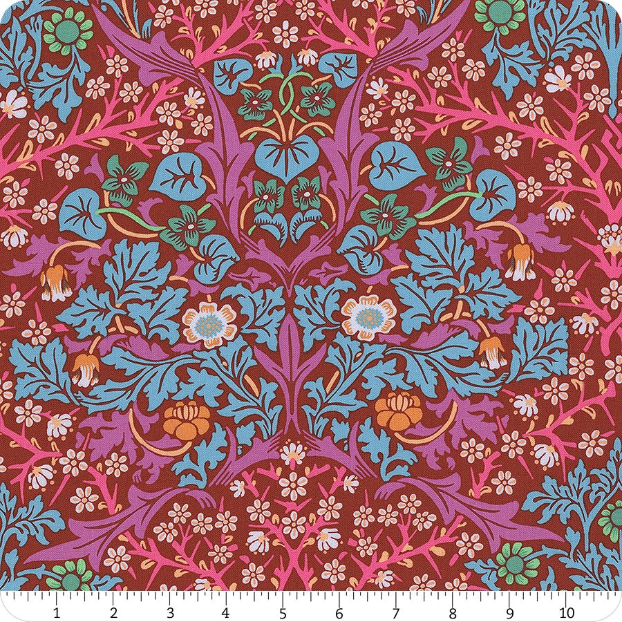 Kaffe Fassett x Morris & Co. Brown Blackthorn Yardage | SKU