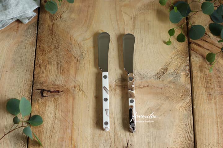 SABRE サーブル カトラリーセット ペア アイボリー オリーブ 箱付未