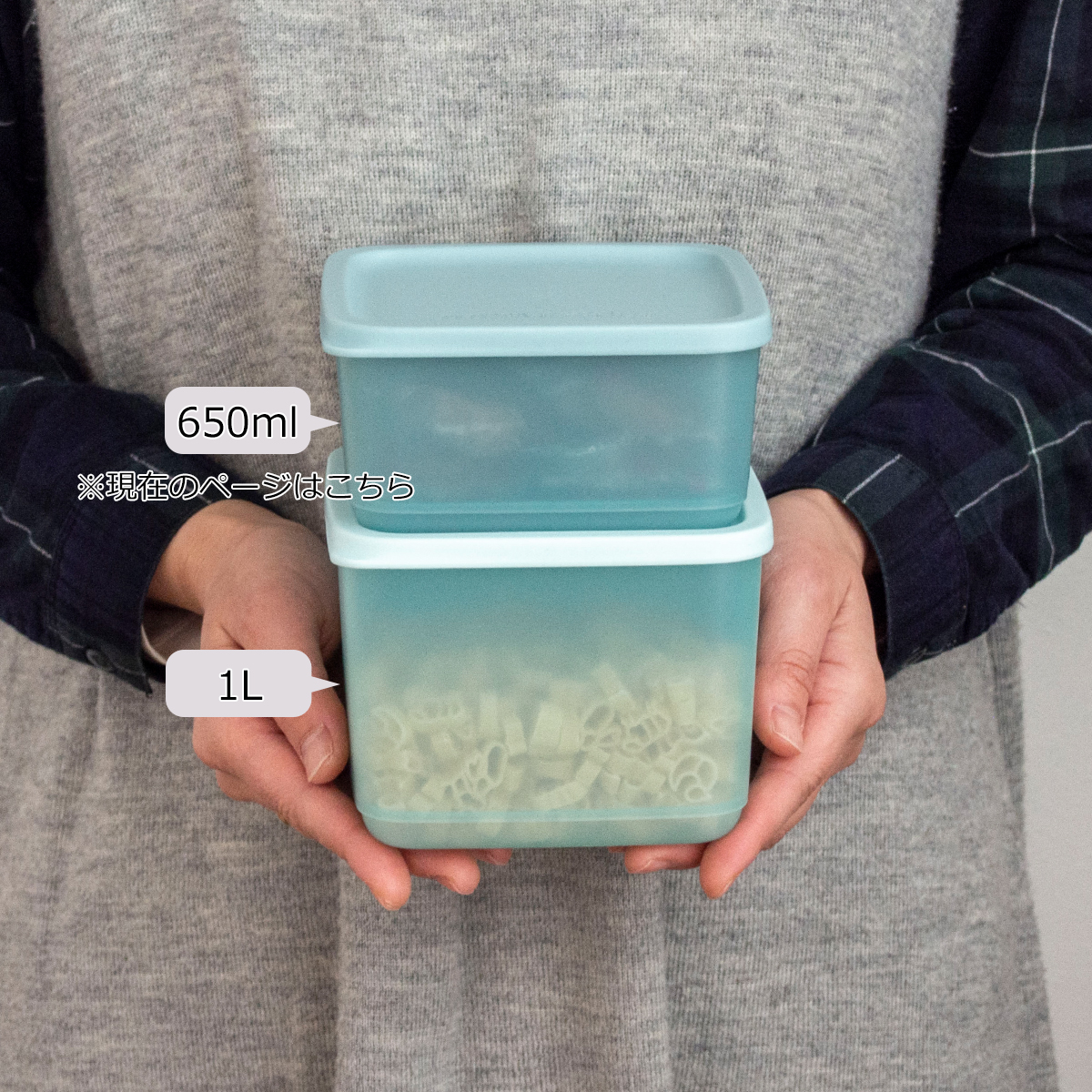 取扱終了］タッパーウェア Tupperware キュービックス スクエア 650ml