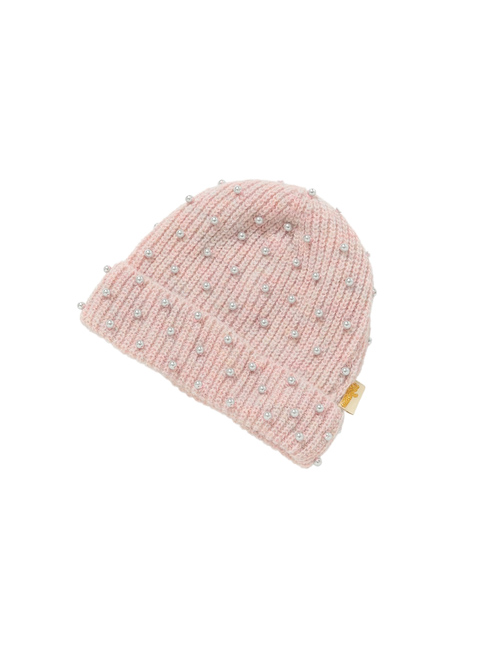 CANDACE｜ニットキャップ(大人) - ベビーピンク 【公式】fafa(フェフェ