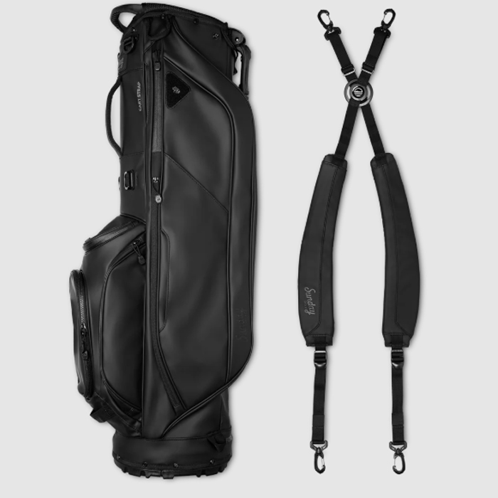 Sunday Golf RYDER S-Class - Black Vegan Leather Full Size Stand
