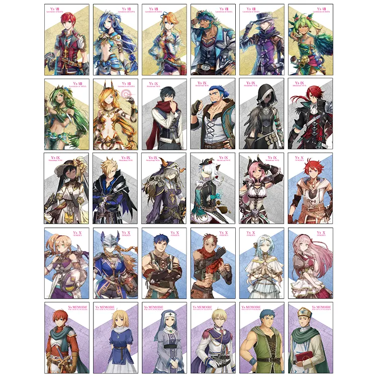 イースシリーズ」トレーディングホログラムクリアカード（全30種