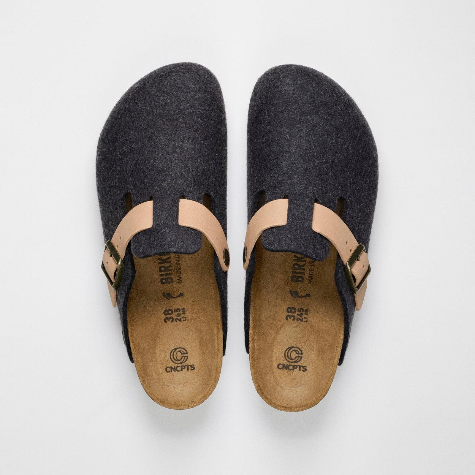 ビルケンシュトックの「ボストン」フェルト仕様シューズを自然着想