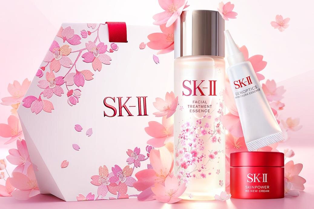 SK-II“桜の花びら舞う”26年春スキンケアキット、名品化粧水＆美白美容
