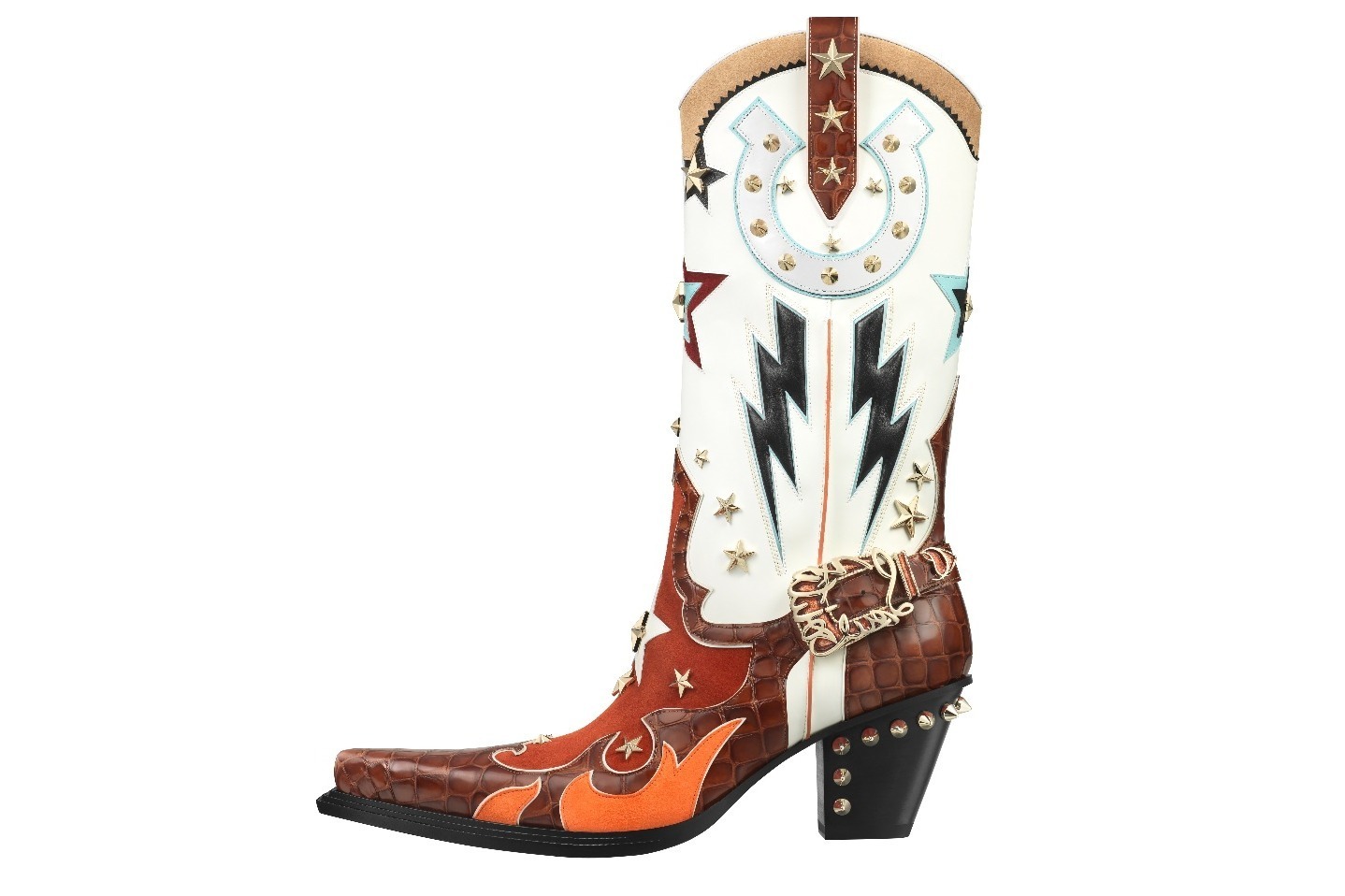 クリスチャン ルブタン“稲妻＆星”モチーフのウェスタンブーツやバッグ
