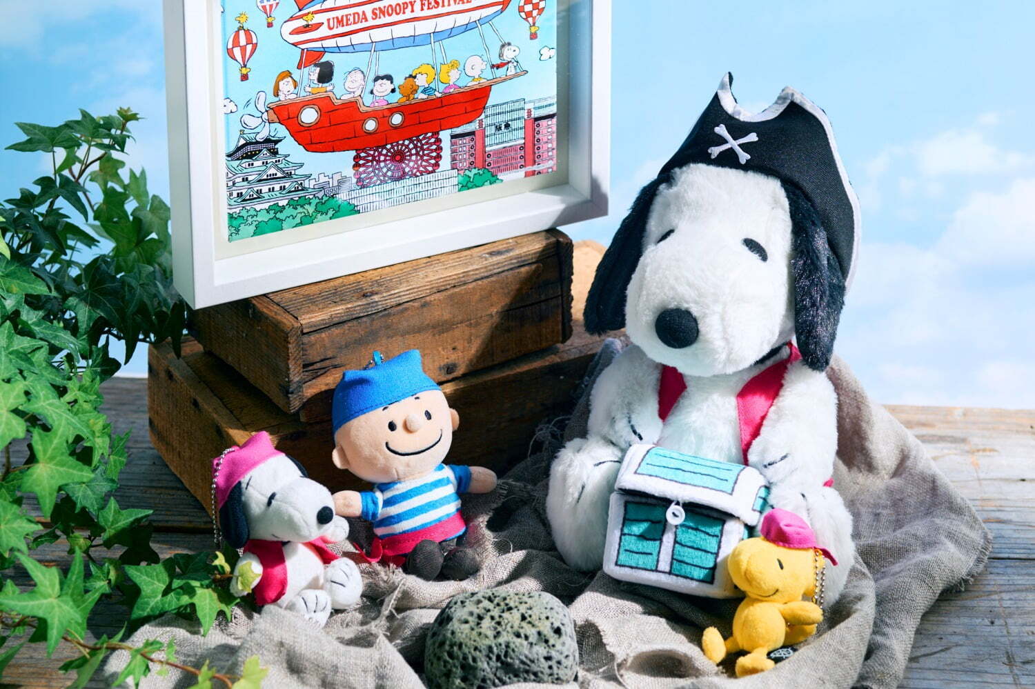 スヌーピーグッズが阪急うめだ本店に集結、シュタイフのぬいぐるみや