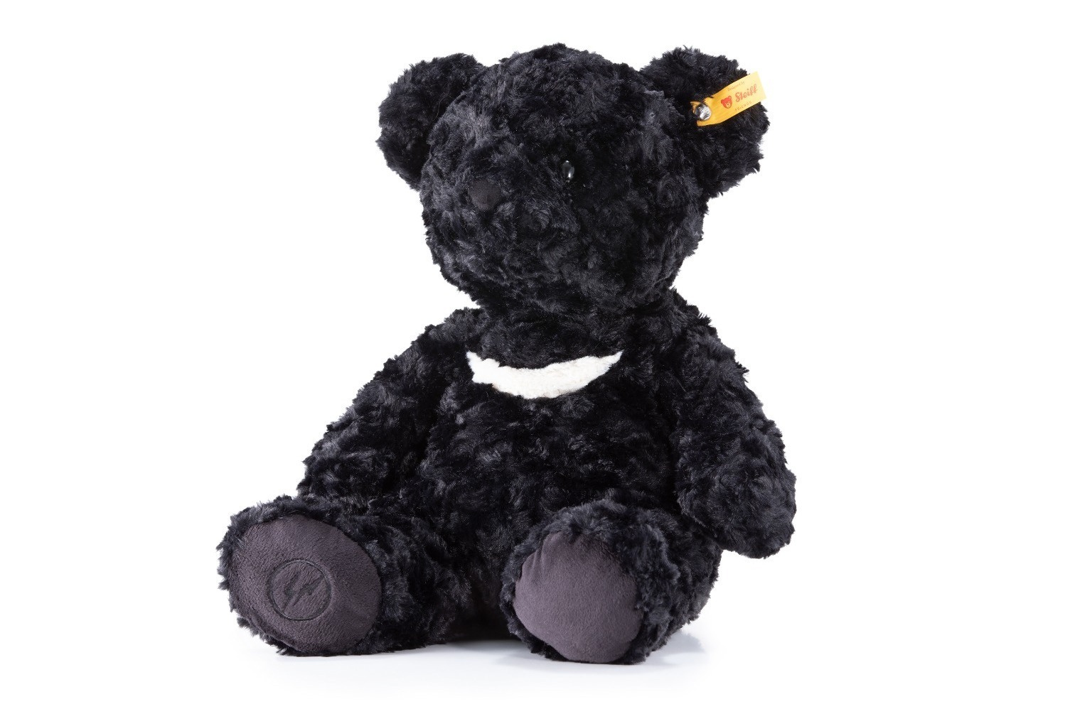 シュタイフ×フラグメント全長38cmぬいぐるみ、真っ黒なツキノワグマが