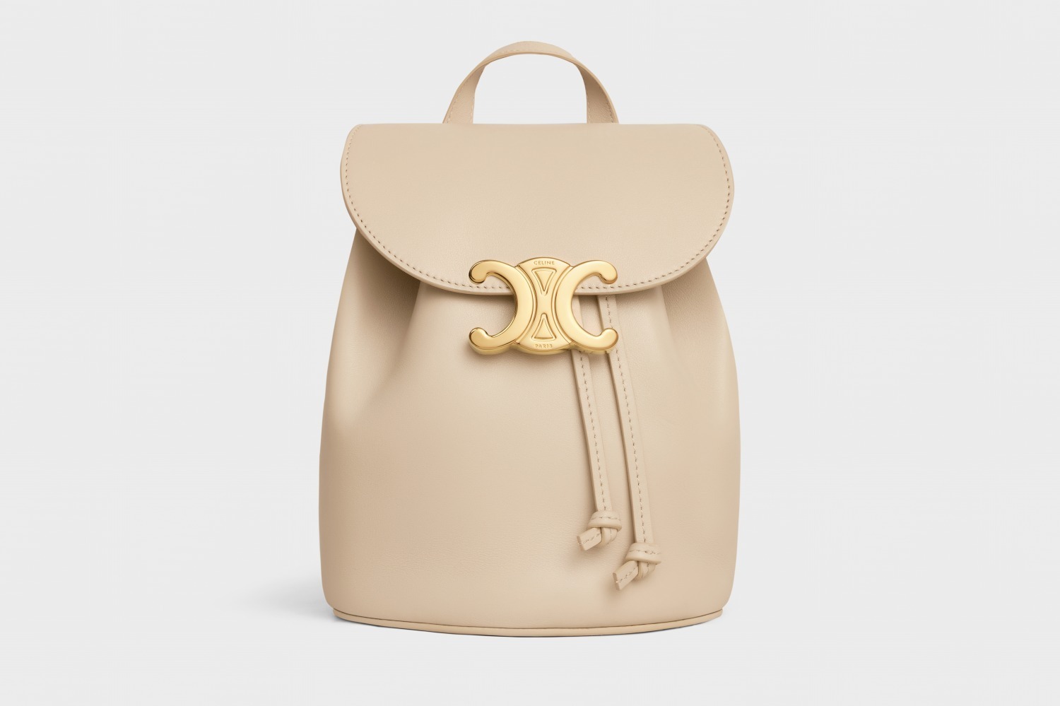 セリーヌ25年春「セリーヌボニー」ミニバックパックの“ヌードカラー