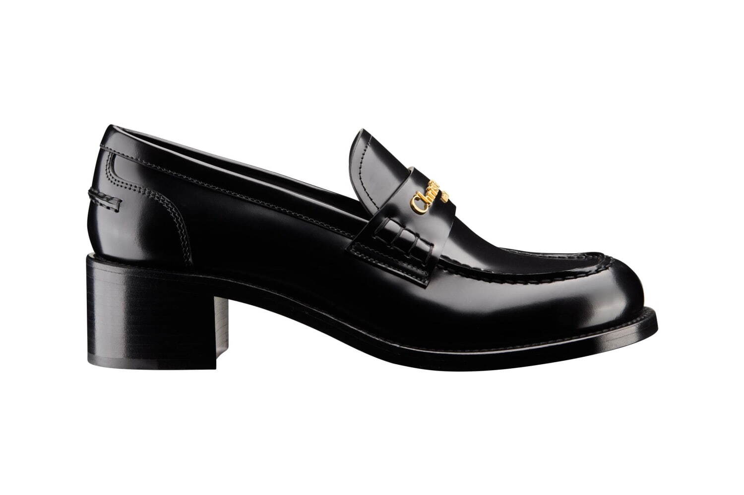 ディオール“ゴールドロゴ華やぐ”ウィメンズローファー、ヒールパンプス