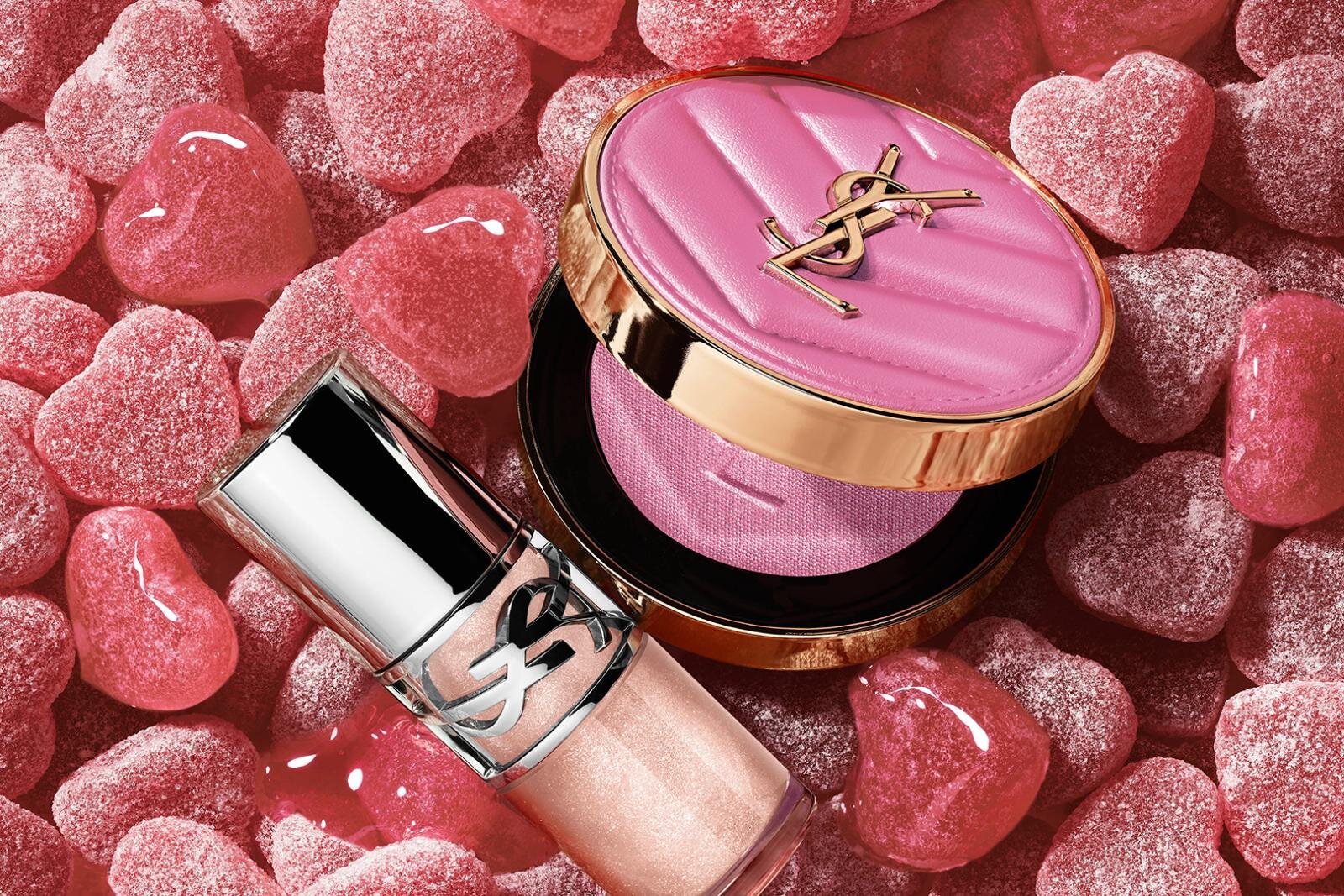 イヴ・サンローラン26年春コスメ、“まるでシュガーキャンディ”ラメ