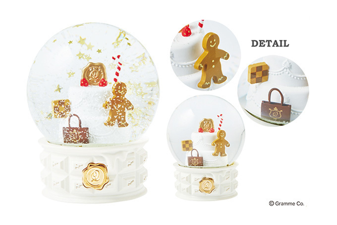 Q-pot.から‟おかしの国”を閉じ込めたスノードームが登場 - お揃いの