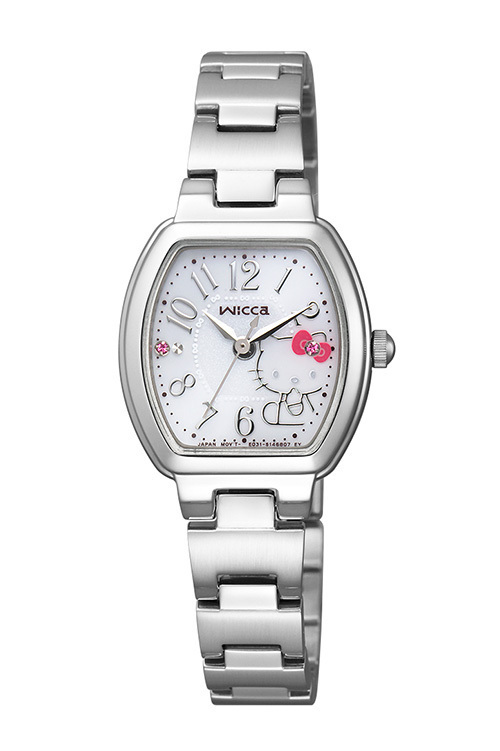 ハローキティ×シチズン「ウィッカ」コラボウォッチ - 文字板や裏ぶたに