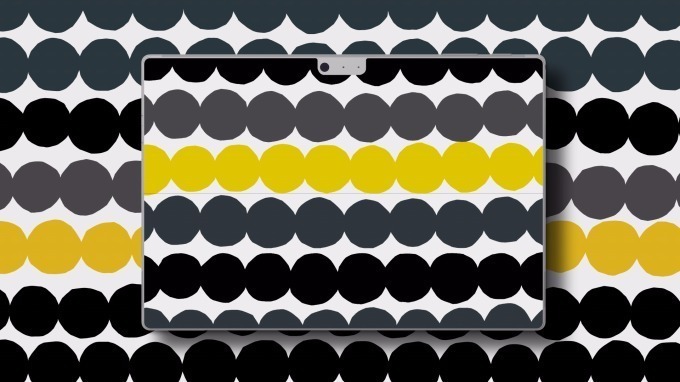 マリメッコ×マイクロソフト サーフェスのデバイスケース、菜園柄タイプ