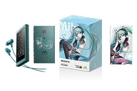 初音ミク」デザインのハイレゾ対応ウォークマン＆スピーカー、ソニーが
