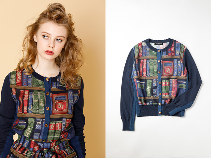 ジェーンマープル”本棚”モチーフのワンピース＆ブラウス発売