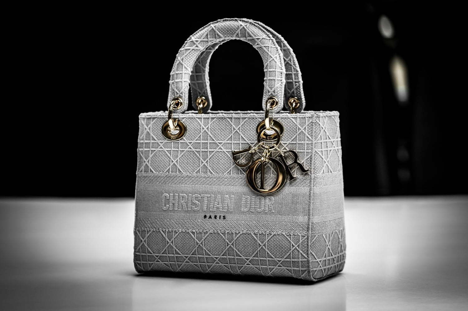 ディオールのアイコンバッグ「レディ ディオール」にキャンバス地、総