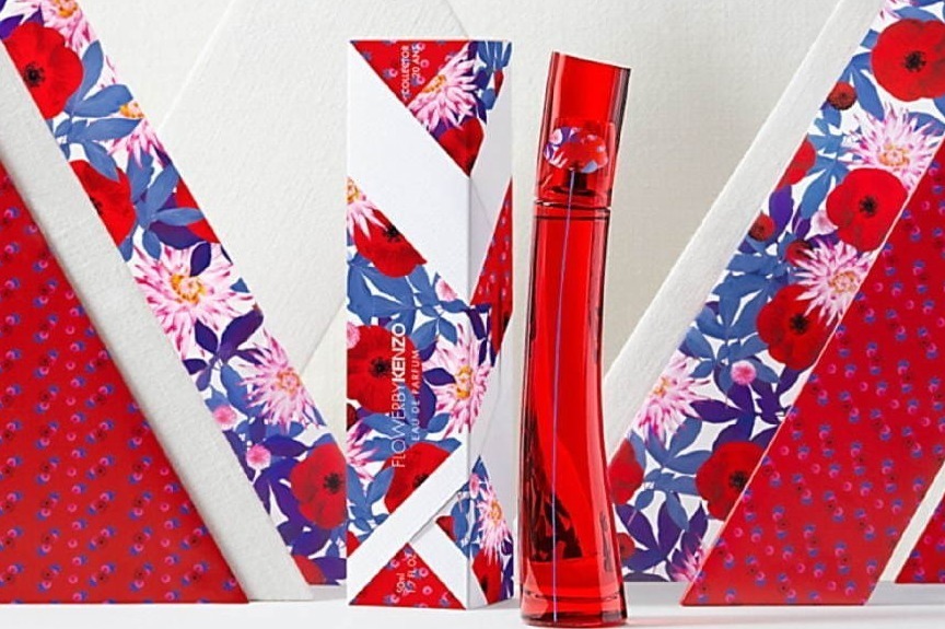 ケンゾーの香水「フラワー バイ ケンゾー」新作、“きもの風”花柄