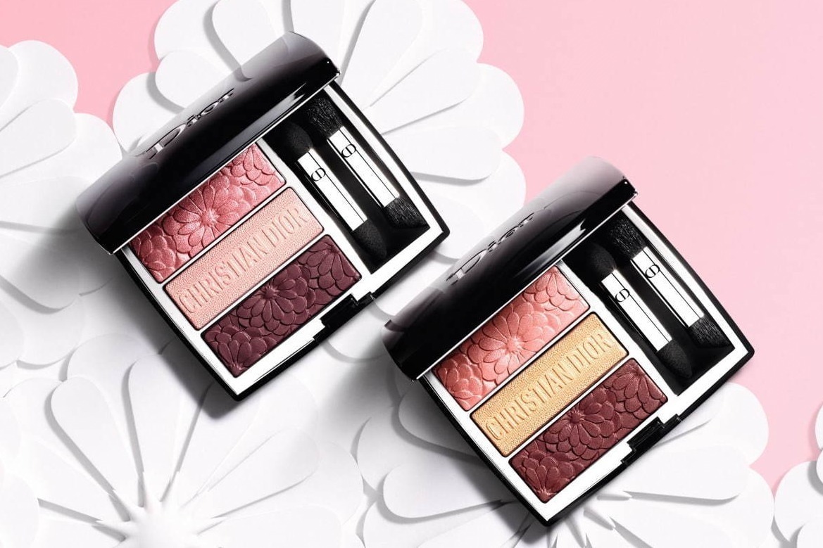 ディオール2021年春コスメ、花模様のアイシャドウ パレット